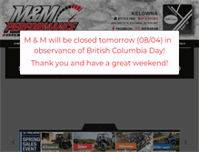 Tablet Screenshot of mmperformance.com